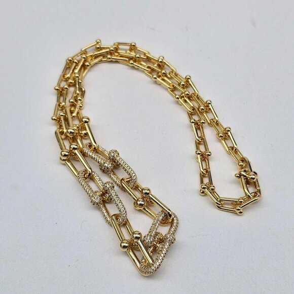 Authentic Louis Vuitton Lock&Key w/unbranded 925 Pure Silver/Goldplated Necklace - Picture 6 of 16